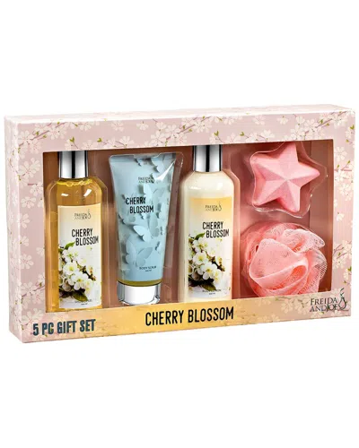 Freida & Joe Freida And Joe Cherry Blossom Bath & Body Gift Set Box Collection In Multi