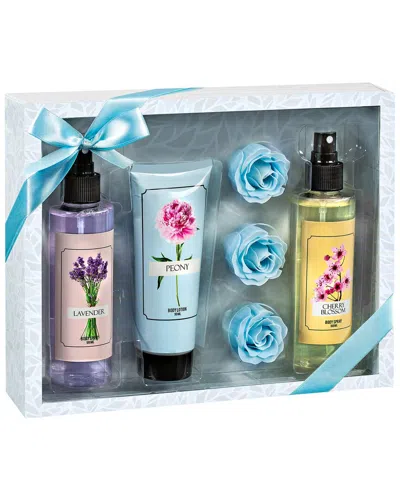 Freida & Joe Freida And Joe Floral Body Mist & Lotion Gift Set Box Collection In Transparent