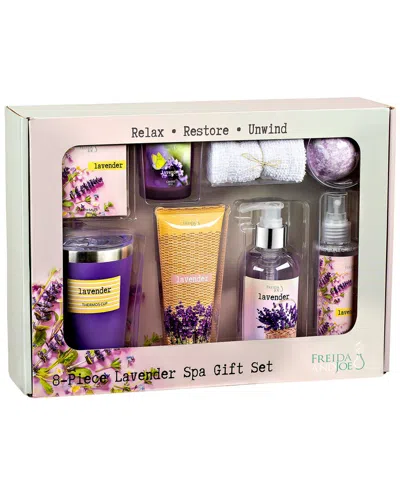 Freida & Joe Freida And Joe Lavender Ultimate Spa Bath & Body Gift Set Box Collection In Multi