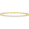 Freida Rothman Marquise Pavé Hinge Bangle In Gold And Silver
