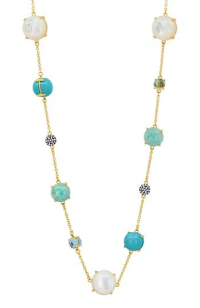 Freida Rothman Multistone Long Necklace