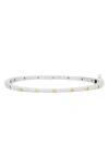 Freida Rothman Thin Bezel Station Stack Bangle In Gold And Silver