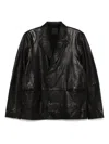 Frei-mut Jabal Leather Jacket In Black