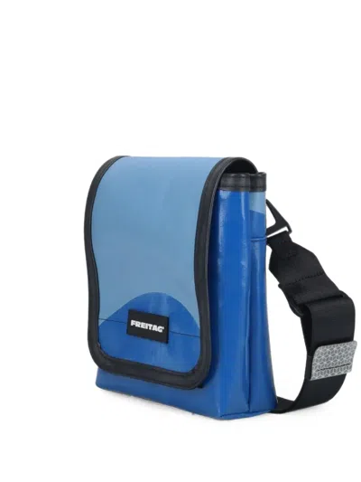 Freitag F140 Fran Logo-patch Messenger Bag In Blue