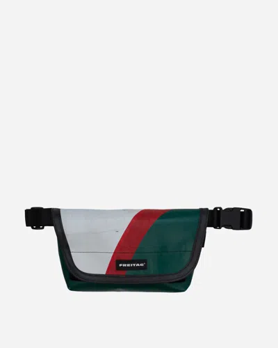 Freitag F40 Jamie Hipbag Green / White / Red In Burgundy | 