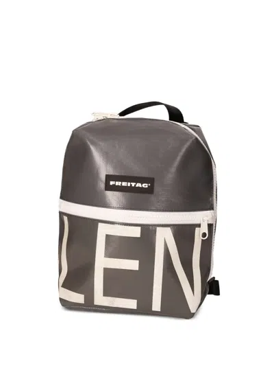 Freitag F44 Logo-patch Backpack In Brown