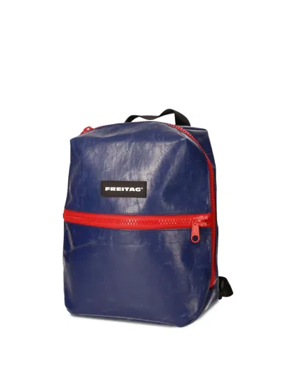 Freitag F44 Walter Logo-patch Backpack In Blue