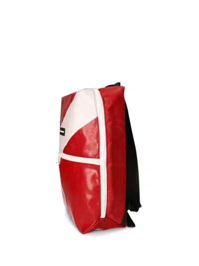 Freitag F49 Fringe Backpack In Red