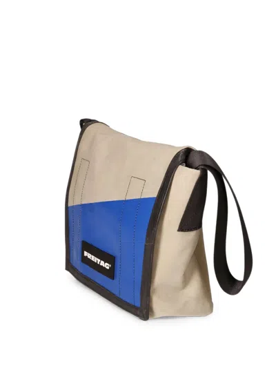 Freitag Lassie Logo-patch Messenger Bag In Black