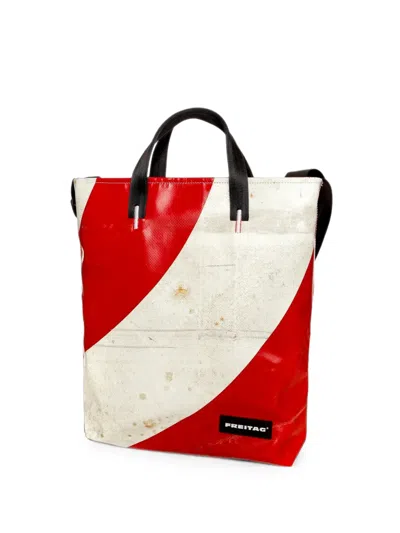 Freitag Leland Logo-patch Tote Bag In White