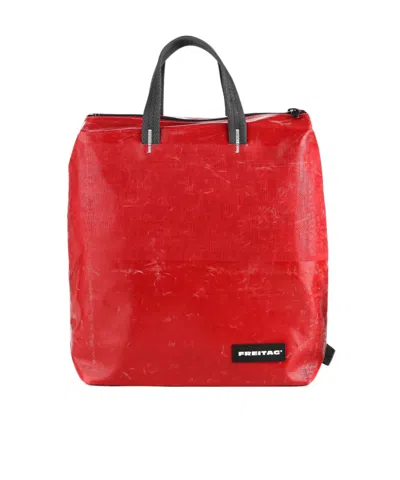 Freitag Logo Backpack In Red