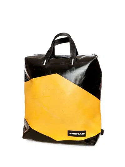 Freitag Pete Logo-patch Backpack In Yellow
