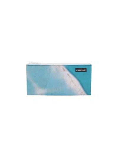 Freitag Small Pouch "f06 Serena" In Light Blue