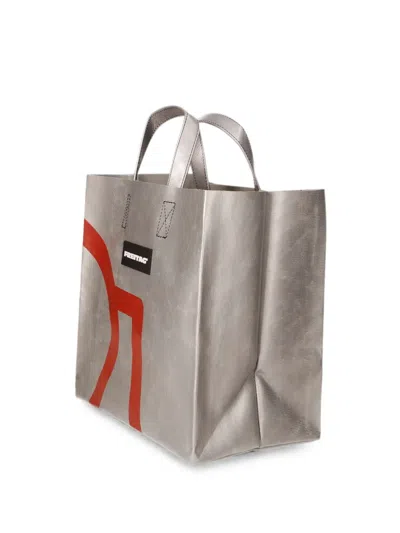 Freitag Sonny Logo-patch Tote Bag In Gray