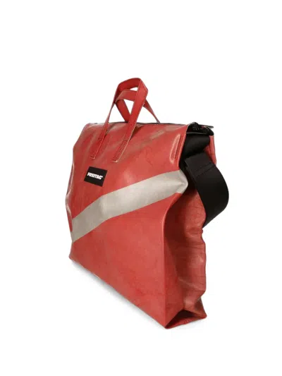 Freitag Tilda Logo-patch Briefcase In Brown