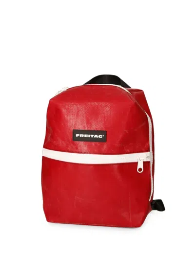 Freitag Walter Logo-patch Backpack In Red