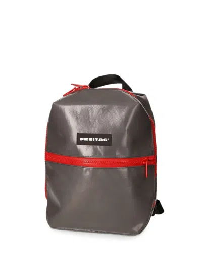 Freitag Walter Logo-patch Backpack In Gray