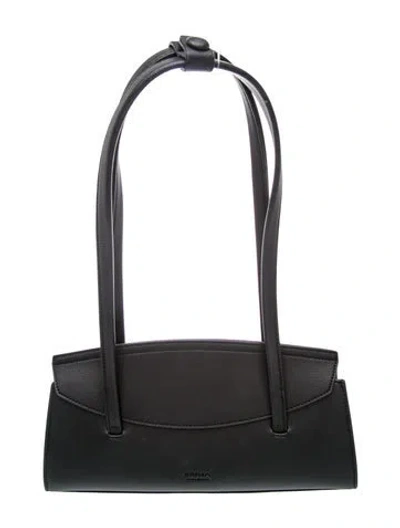 Pre-owned Freja New York Leather Shoulder Bag In Grey