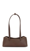 Freja New York Mini Chrystie Bag In 浓咖啡色