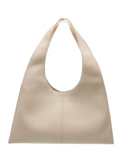 Pre-owned Freja Nyc Leather Hobo In Neutral