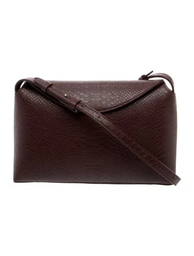 Pre-owned Freja Nyc Leather Shoulder Bag In Brown