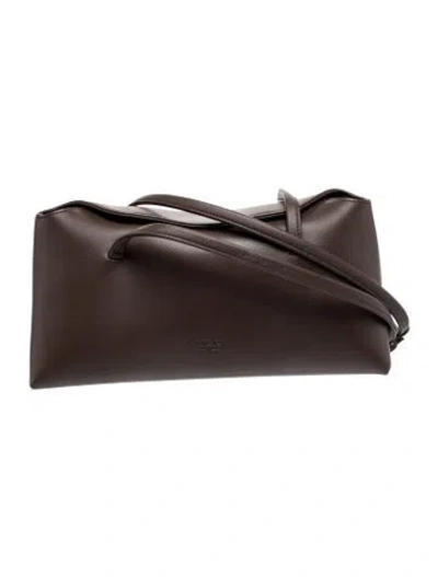 Pre-owned Freja Nyc Leather Shoulder Bag In Brown