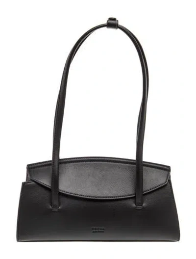 Pre-owned Freja Nyc Leather Shoulder Bag In Grey