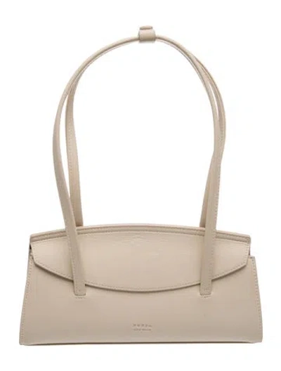 Pre-owned Freja Nyc Leather Shoulder Bag In Neutral