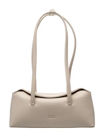 Pre-owned Freja Nyc Leather Shoulder Bag In Neutral