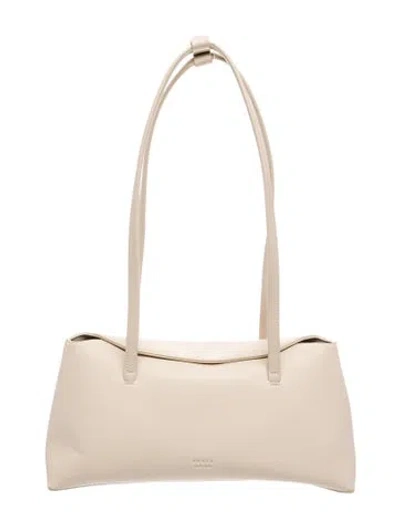 Pre-owned Freja Nyc Leather Shoulder Bag In Neutral
