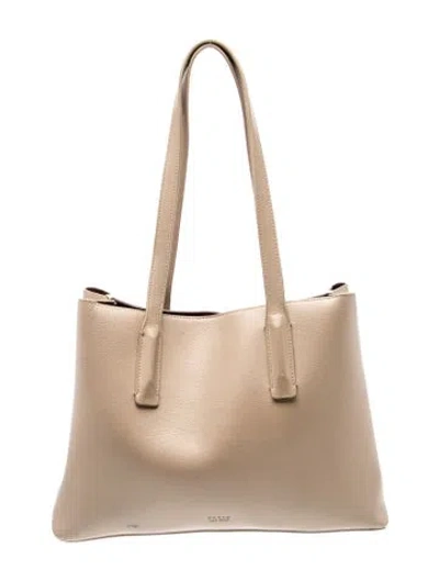 Pre-owned Freja Nyc Leather Shoulder Bag In Neutral