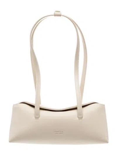 Pre-owned Freja Nyc Leather Shoulder Bag In Neutral