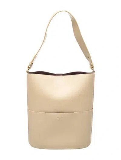 Pre-owned Freja Nyc Leather Shoulder Bag In Neutral