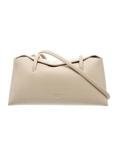 Pre-owned Freja Nyc Leather Shoulder Bag In Neutral