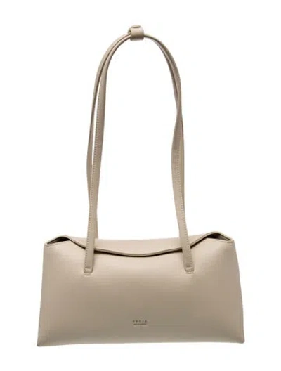 Pre-owned Freja Nyc Leather Shoulder Bag In Neutrals