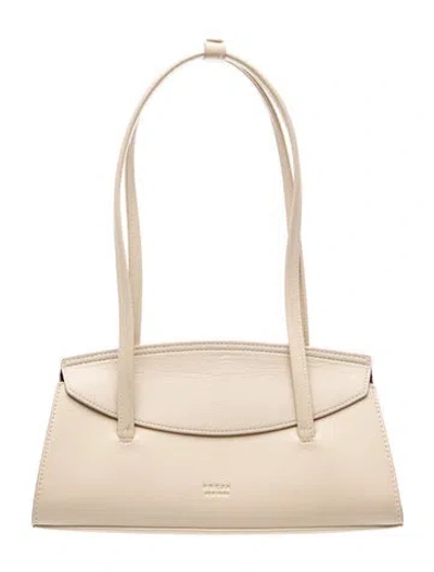Pre-owned Freja Nyc Leather Shoulder Bag In Neutrals