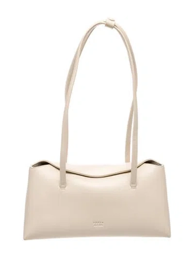 Pre-owned Freja Nyc Leather Shoulder Bag In Neutrals