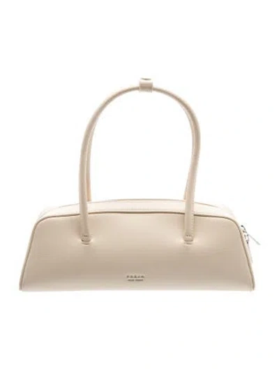 Pre-owned Freja Nyc Leather Shoulder Bag In Neutrals