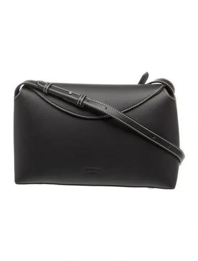 Pre-owned Freja Nyc Leather Shoulder Bag W/ Tags In Black