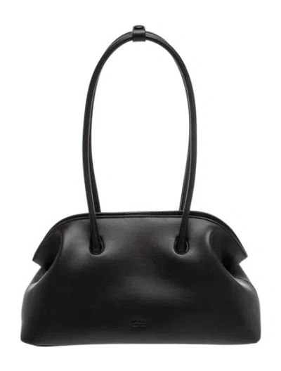 Pre-owned Freja Nyc Leather Shoulder Bag W/ Tags In Black