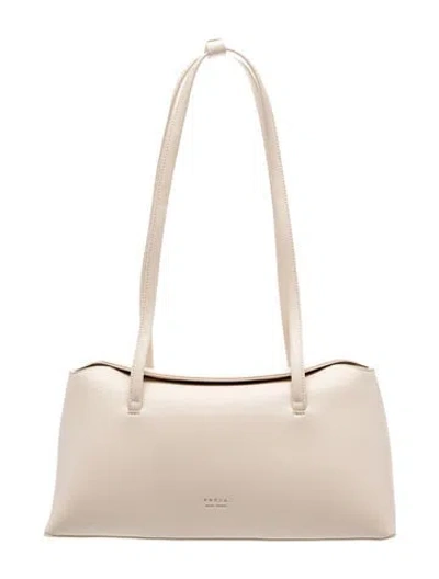 Pre-owned Freja Nyc Leather Shoulder Bag W/ Tags In Neutrals