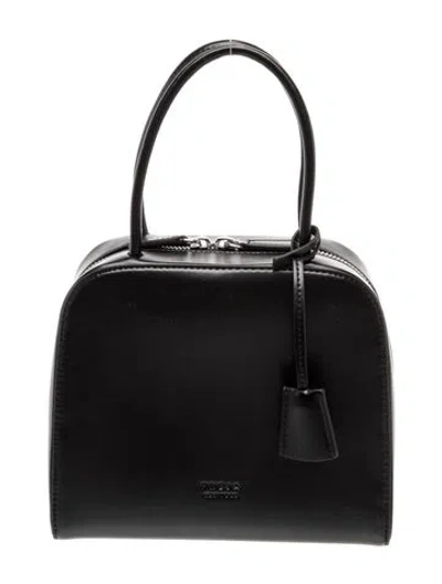 Pre-owned Freja Nyc Leather Top Handle Bag In Black