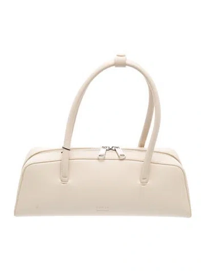 Pre-owned Freja Nyc Leather Top Handle Bag In Neutral