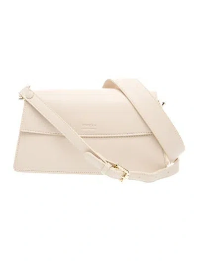 Pre-owned Freja Nyc Leather Top Handle Bag In Neutral