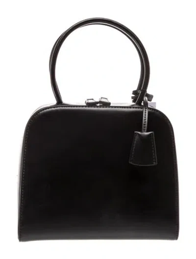 Pre-owned Freja Nyc Leather Top Handle Bag W/ Tags In Black
