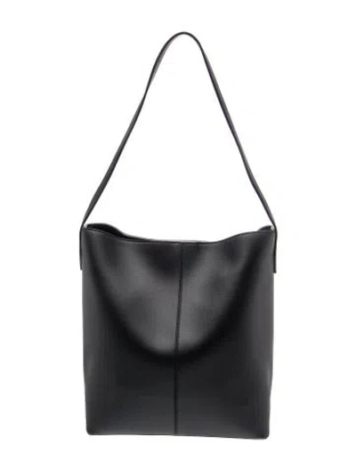 Pre-owned Freja Nyc Leather Tote In Black