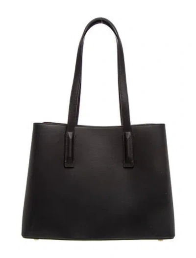 Pre-owned Freja Nyc Leather Tote In Black