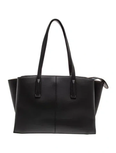 Pre-owned Freja Nyc Leather Tote In Black