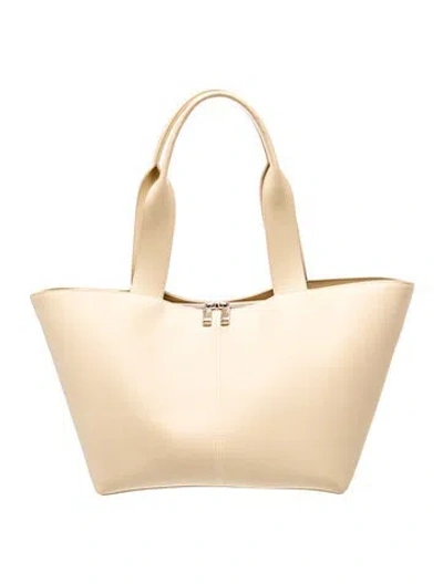 Pre-owned Freja Nyc Leather Tote In Neutral