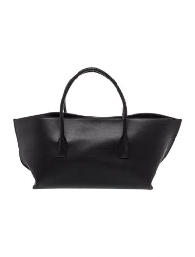 Pre-owned Freja Nyc Leather Tote W/ Tags In Black
